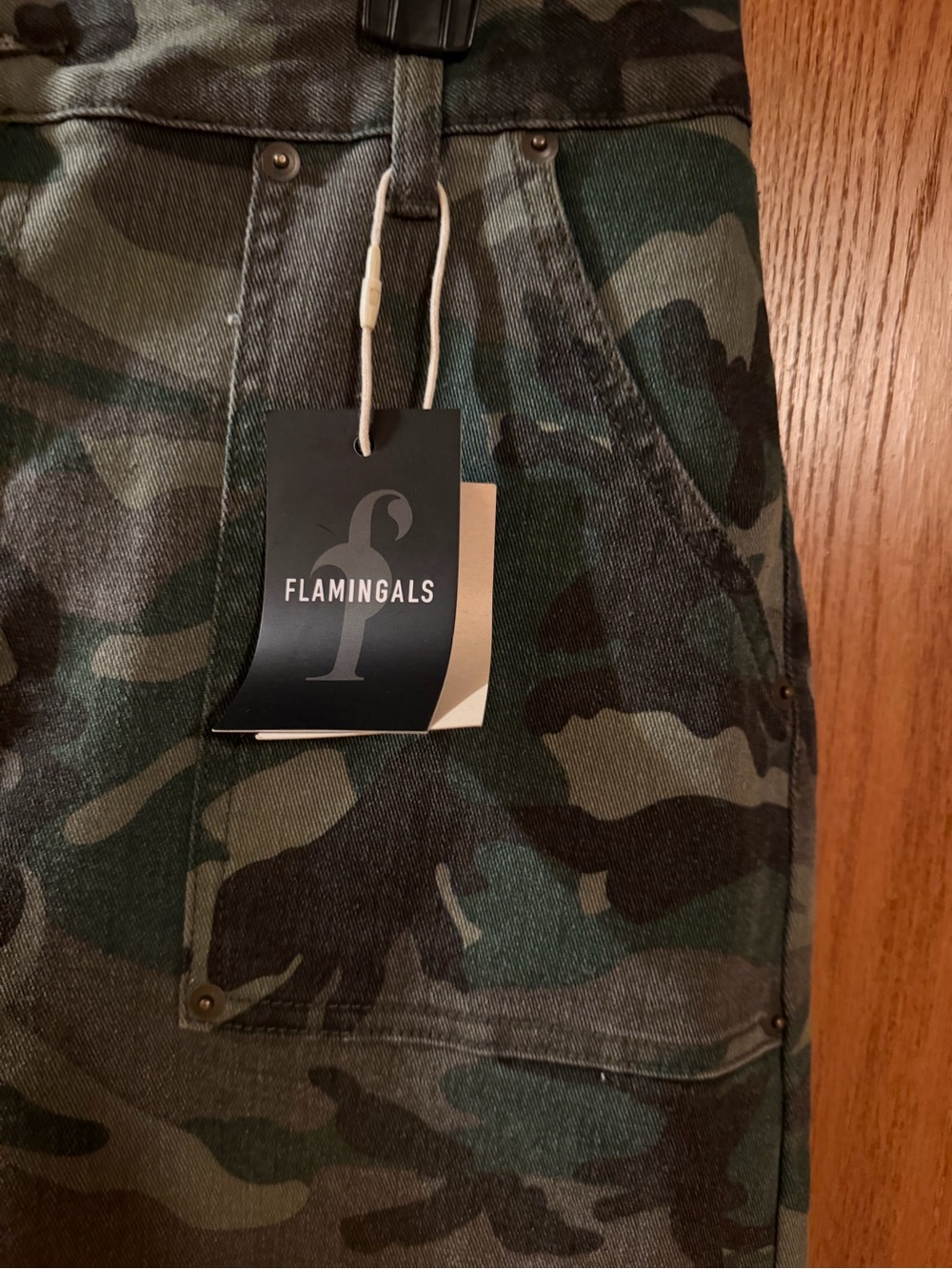 Women’s Camo Cargo Jeans — Green Camo - Picture 2 of 4